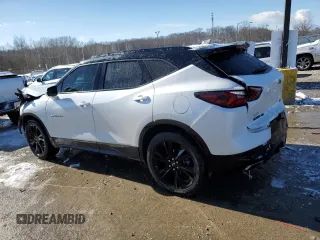 2022 Chevrolet Blazer RS with VIN 3GNKBKRS1NS152170, listed as a Copart auction lot 45322235 with 30,025 mi miles and Salvage title. Bid and sale history available at DreamBid. Image 2.