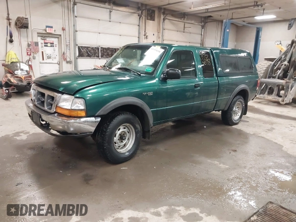 1999 Ford Ranger XL with VIN 1FTZR15V3XTA98120, listed as a IAAI auction lot 41955698 with 197,733 mi miles. Bid and sale history available at carsss.com. Image 2.