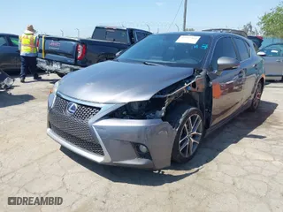 2014 Lexus CT 200h Hybrid with VIN JTHKD5BH7E2195361, listed as a IAAI auction lot 41992404 with 210,313 mi miles. Bid and sale history available at carsss.com. Image 2.
