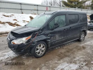2015 Ford Transit Connect Wagon Titanium with VIN NM0GE9G76F1219343, listed as a Copart auction lot 43380065 with 0 mi miles and Clean Title. Bid and sale history available at carsss.com. Image 1.