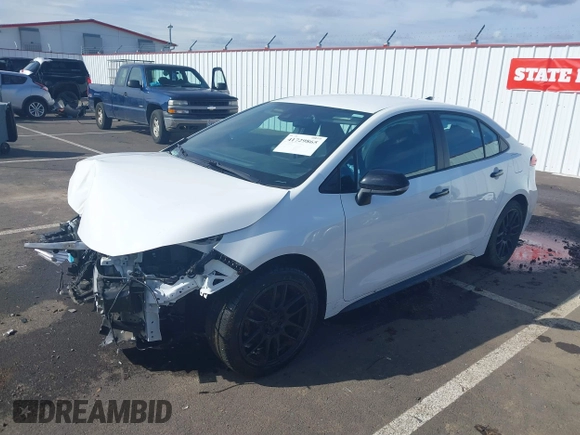 2021 Toyota Corolla SE with VIN 5YFS4MCE9MP090854, listed as a IAAI auction lot 41729865 with 25,216 mi miles. Bid and sale history available at carsss.com. Image 2.