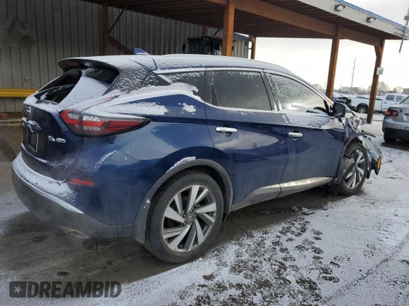 2020 Nissan Murano SL z VIN 5N1AZ2CS4LN171050, wystawiony jako Copart lot #45986625 z przebiegiem 73 975 mil mil oraz Szkoda całkowita • Salvage title. Historia ofert i sprzedaży dostępna na DreamBid. Obrazek 3.