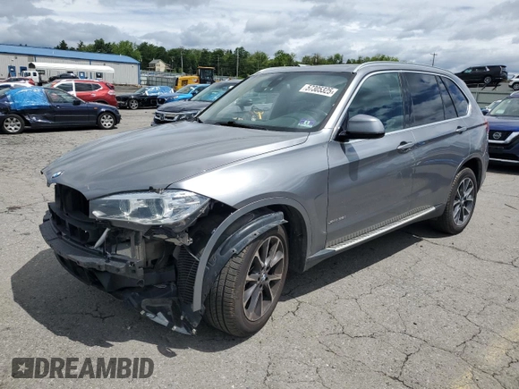 2017 BMW X5 xDrive35i z VIN 5UXKR0C34H0X80194, wystawiony jako Copart lot #57305325 z przebiegiem 129 125 mil mil oraz Szkoda całkowita • Salvage title. Historia ofert i sprzedaży dostępna na DreamBid. Obrazek 1.