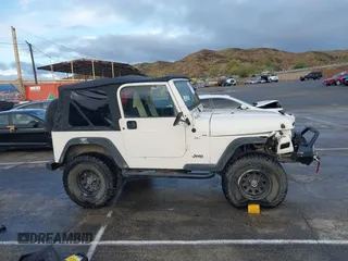 2001 Jeep Wrangler Sport with VIN 1J4FA49S41P308407, listed as a IAAI auction lot 41772240 with 139,461 mi miles. Bid and sale history available at carsss.com. Image 13.