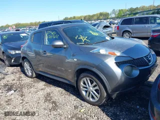2012 Nissan Juke SL with VIN JN8AF5MV8CT105978, listed as a IAAI auction lot 39370375 with 999,999 mi miles. Bid and sale history available at carsss.com. Image 1.