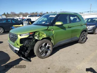 2022 Hyundai Venue Limited z VIN KMHRC8A34NU165891, wystawiony jako Copart lot #49386785 z przebiegiem 61 185 mil mil oraz Szkoda całkowita • Salvage title. Historia ofert i sprzedaży dostępna na DreamBid. Obrazek 1.