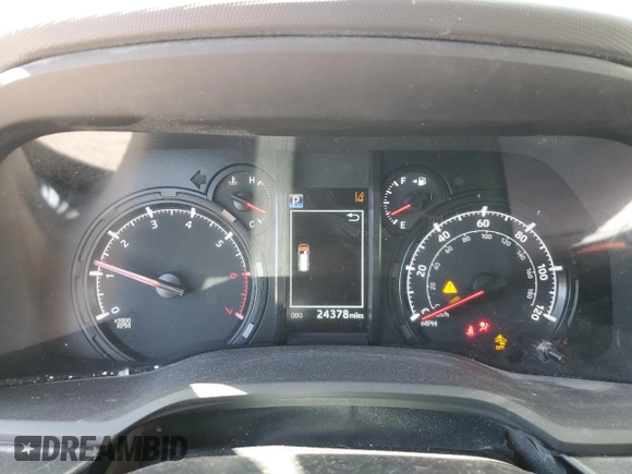 2022 Toyota 4Runner SR5 with VIN JTEMU5JR2N6008066, listed as a Copart auction lot 66622614 with 24,378 mi miles and Salvage title. Bid and sale history available at DreamBid. Image 9.