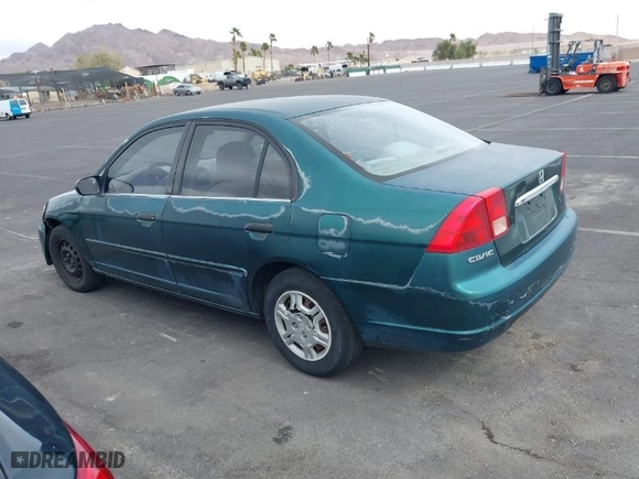2001 Honda Civic LX with VIN 2HGES16541H617103, listed as a IAAI auction lot 41720167 with 154,268 mi miles. Bid and sale history available at carsss.com. Image 3.