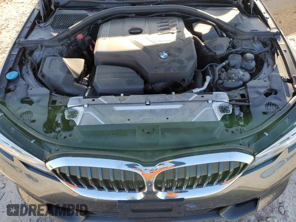 2020 BMW 3 Series 330i xDrive with VIN 3MW5R7J08L8B36516, listed as a Copart auction lot 53005595 with 55,841 mi miles and Salvage title. Bid and sale history available at DreamBid. Image 11.