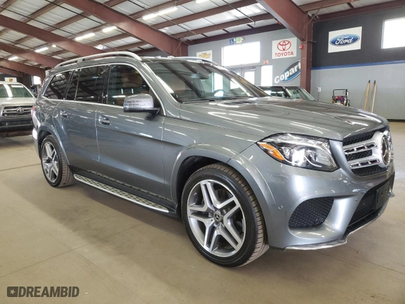 2017 Mercedes-Benz GLS with VIN 4JGDF7DE8HA906607, listed as a Copart auction lot 54555835 with 124,702 mi miles and Clean Title. Bid and sale history available at carsss.com. Image 4.