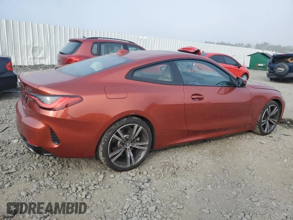 2023 BMW 4 Series 430i xDrive with VIN WBA73AP06PCL78170, listed as a Copart auction lot 70488264 with 11,801 mi miles and Salvage title. Bid and sale history available at DreamBid. Image 3.