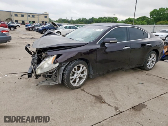 2014 Nissan Maxima SV with VIN 1N4AA5AP2EC913977, listed as a Copart auction lot 56556775 with Not provided miles and Salvage title. Bid and sale history available at DreamBid. Image 1.