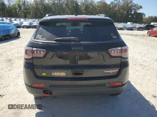 2019 Jeep Compass Trailhawk with VIN 3C4NJDDBXKT629955, listed as a Copart auction lot 47613695 with 113,820 mi miles and Salvage Title. Bid and sale history available at DreamBid. Image 6.