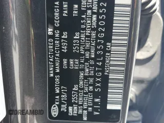 2018 Kia Optima S with VIN 5XXGT4L35JG205526, listed as a Copart auction lot 53288405 with 59,813 mi miles and Salvage Title. Bid and sale history available at carsss.com. Image 14.