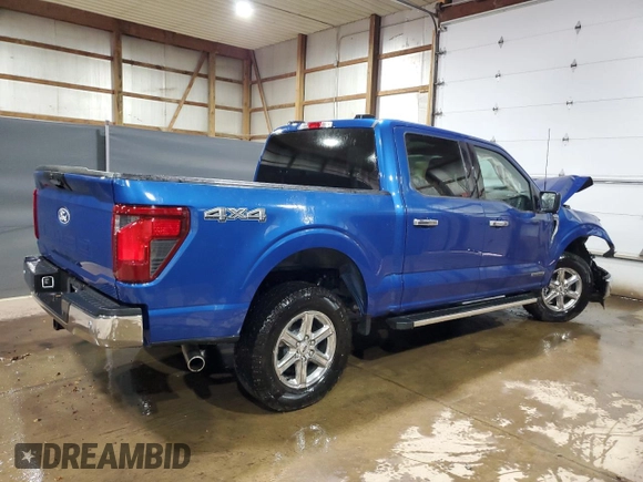 2024 Ford F-150 XLT with VIN 1FTFW3LD7RFA25030, listed as a Copart auction lot 78872104 with 9,247 mi miles and Clean Title. Bid and sale history available at carsss.com. Image 3.