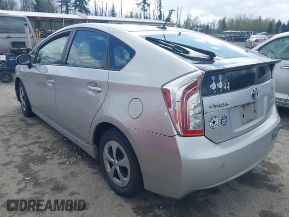 2013 Toyota Prius One with VIN JTDKN3DU6D0350795, listed as a IAAI auction lot 42025416 with 146,043 mi miles. Bid and sale history available at carsss.com. Image 3.