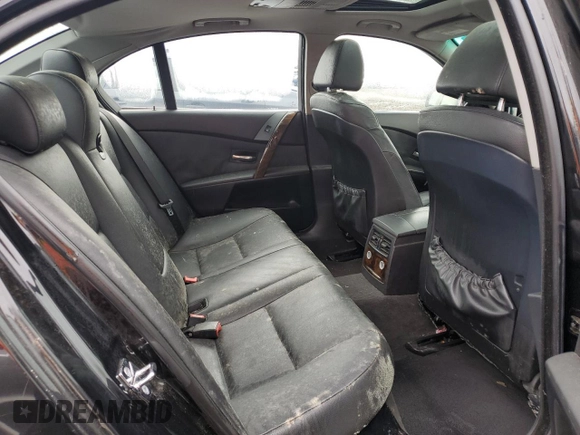 2006 BMW 5 Series 525i with VIN WBANE53586CK82341, listed as a Copart auction lot 49351205 with 184,079 mi miles and Salvage Title. Bid and sale history available at DreamBid. Image 10.