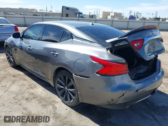 2017 Nissan Maxima S with VIN 1N4AA6AP2HC446604, listed as a IAAI auction lot 41997324 with 97,657 mi miles and . Bid and sale history available at DreamBid. Image 3.