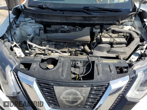 2017 Nissan Rogue SV with VIN KNMAT2MTXHP606629, listed as a Copart auction lot 50527055 with 121,666 mi miles and Salvage Title. Bid and sale history available at carsss.com. Image 14.