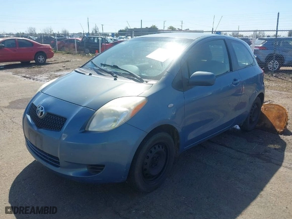 2007 Toyota Yaris with VIN JTDJT923375112506, listed as a IAAI auction lot 41808798 with 252,552 mi miles. Bid and sale history available at carsss.com. Image 2.