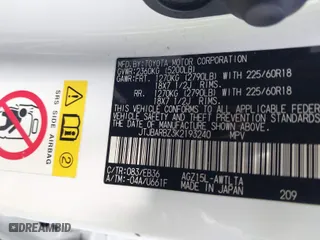 2019 Lexus NX with VIN JTJBARBZ3K2193240, listed as a IAAI auction lot 41810329 with 7,630 mi miles. Bid and sale history available at carsss.com. Image 9.