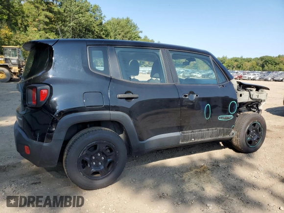 2017 Jeep Renegade Sport with VIN ZACCJBAB7HPF38948, listed as a Copart auction lot 71462884 with 151,408 mi miles and Salvage Title. Bid and sale history available at carsss.com. Image 3.