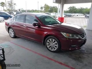 2015 Honda Accord Sedan EX-L with VIN 1HGCR3F8XFA005437, listed as a IAAI auction lot 40675230 with 136,715 mi miles. Bid and sale history available at carsss.com. Image 1.