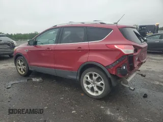 2013 Ford Escape Titanium with VIN 1FMCU9J90DUA77108, listed as a Copart auction lot 60799445 with 63,385 mi miles and Salvage title. Bid and sale history available at DreamBid. Image 2.
