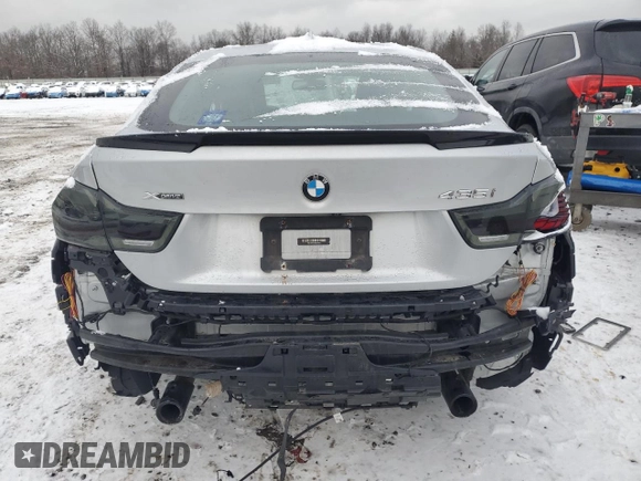 2015 BMW 4 Series 435i xDrive with VIN WBA4B3C51FD670241, listed as a Copart auction lot 41464845 with 81,780 mi miles and Salvage Title. Bid and sale history available at DreamBid. Image 6.