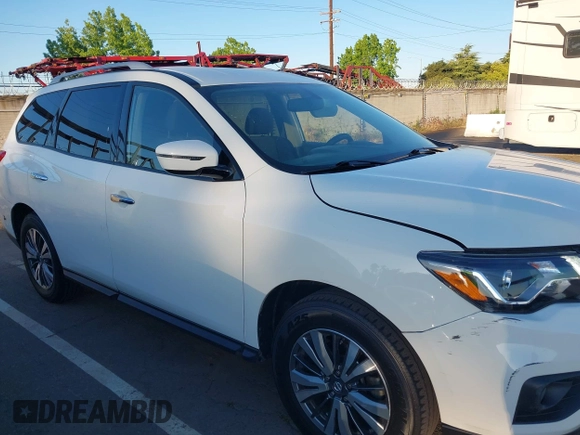 2019 Nissan Pathfinder S with VIN 5N1DR2MN7KC634136, listed as a IAAI auction lot 42195038 with 102,619 mi miles and . Bid and sale history available at DreamBid. Image 13.