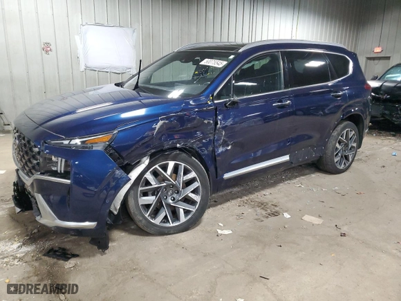 2021 Hyundai Santa Fe Calligraphy with VIN 5NMS5DAL0MH347506, listed as a Copart auction lot 50075545 with 44,307 mi miles and Non Repairable. Bid and sale history available at carsss.com. Image 1.