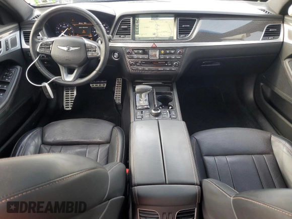 2018 Genesis G80 Sport with VIN KMHGN4JB7JU268654, listed as a Copart auction lot 85464304 with 72,385 mi miles and Salvage Title. Bid and sale history available at DreamBid. Image 8.