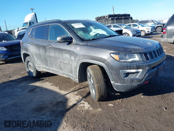2017 Jeep Compass Trailhawk with VIN 3C4NJDDB8HT666169, listed as a IAAI auction lot 41434519 with 143,263 mi miles and . Bid and sale history available at DreamBid. Image 1.
