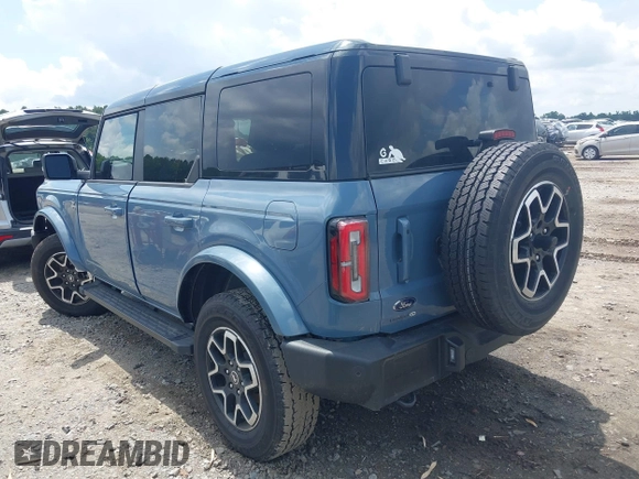 2024 Ford Bronco Outer Banks with VIN 1FMDE8BH5RLA98387, listed as a IAAI auction lot 42496928 with 6,433 mi miles and . Bid and sale history available at DreamBid. Image 3.