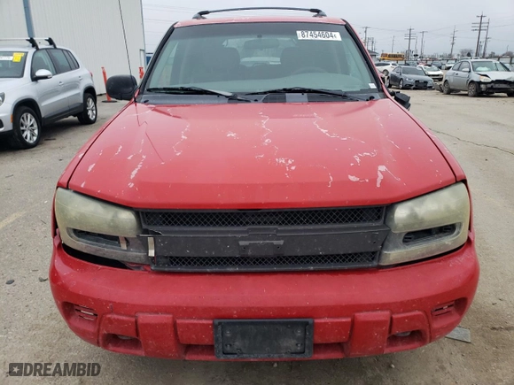 2002 Chevrolet TrailBlazer LTZ with VIN 1GNDT13S922292080, listed as a Copart auction lot 87454604 with NaN miles and Salvage Title. Bid and sale history available at carsss.com. Image 5.