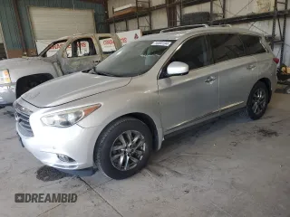 2013 Infiniti JX35 with VIN 5N1AL0MM3DC329297, listed as a Copart auction lot 74493194 with 144,639 mi miles and Salvage Title. Bid and sale history available at carsss.com. Image 1.