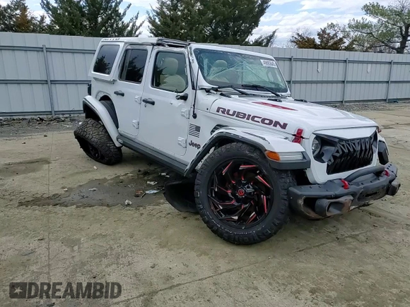 2018 Jeep Wrangler Unlimited Rubicon with VIN 1C4HJXFGXJW244945, listed as a Copart auction lot 49893645 with 45,802 mi miles and Salvage title. Bid and sale history available at DreamBid. Image 12.