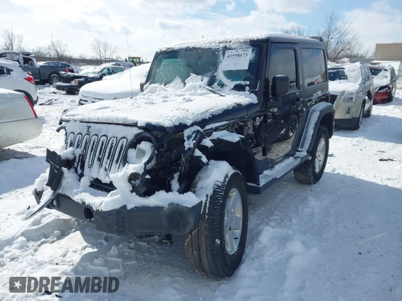 2014 Jeep Wrangler Sport with VIN 1C4AJWAG5EL285994, listed as a IAAI auction lot 41558673 with 98,779 mi miles and . Bid and sale history available at DreamBid. Image 16.