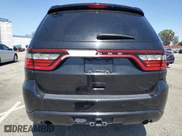 2018 Dodge Durango R/T with VIN 1C4SDHCT0JC184020, listed as a Copart auction lot 52377225 with 80,286 mi miles and Salvage title. Bid and sale history available at DreamBid. Image 6.
