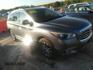 2015 Infiniti QX60 with VIN 5N1AL0MN4FC542609, listed as a IAAI auction lot 41977496 with 113,079 mi miles and . Bid and sale history available at carsss.com. Image 1.