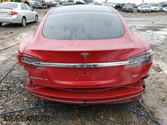 2017 Tesla Model S 100D with VIN 5YJSA1E29HF184387, listed as a Copart auction lot 39186144 with 101,387 mi miles and Salvage title. Bid and sale history available at DreamBid. Image 6.