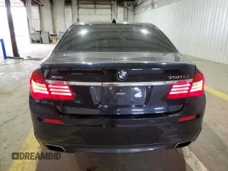 2015 BMW 7 Series 750Li xDrive with VIN WBAYF8C52FD654598, listed as a Copart auction lot 55745555 with 108,958 mi miles and Salvage title. Bid and sale history available at DreamBid. Image 6.