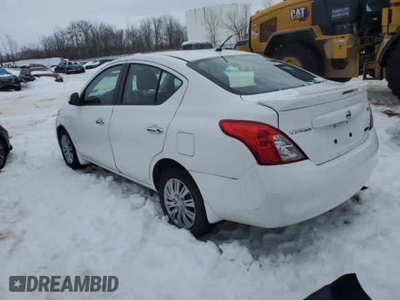 2014 Nissan Versa S Plus with VIN 3N1CN7AP0EL836424, listed as a Copart auction lot 44212955 with 74,758 mi miles and Salvage Title. Bid and sale history available at DreamBid. Image 2.