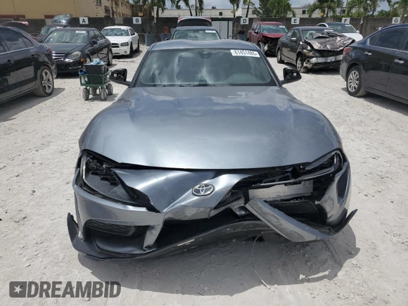 2020 Toyota Supra 3.0 with VIN WZ1DB4C02LW030327, listed as a Copart auction lot 61451485 with 85,250 mi miles and Salvage title. Bid and sale history available at DreamBid. Image 5.