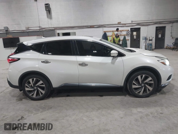 2015 Nissan Murano Platinum with VIN 5N1AZ2MH0FN284971, listed as a IAAI auction lot 41825061 with 108,391 mi miles and . Bid and sale history available at DreamBid. Image 13.