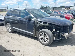2019 Audi Q7 Premium Plus z VIN WA1LABF70KD010916, wystawiony jako IAAI lot #42027043 z przebiegiem 143 812 mil mil oraz . Historia ofert i sprzedaży dostępna na DreamBid. Obrazek 1.