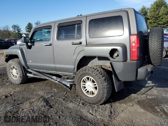 2009 Hummer H3 SUV Luxury with VIN 5GTEN13EX98115734, listed as a Copart auction lot 80717894 with 187,930 mi miles and Salvage Title. Bid and sale history available at carsss.com. Image 2.