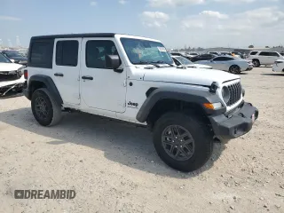2025 Jeep Wrangler Sport S z VIN 1C4PJXDN6SW511299, wystawiony jako Copart lot #52954515 z przebiegiem 1 679 mil mil oraz Szkoda całkowita • Salvage title. Historia ofert i sprzedaży dostępna na DreamBid. Obrazek 4.