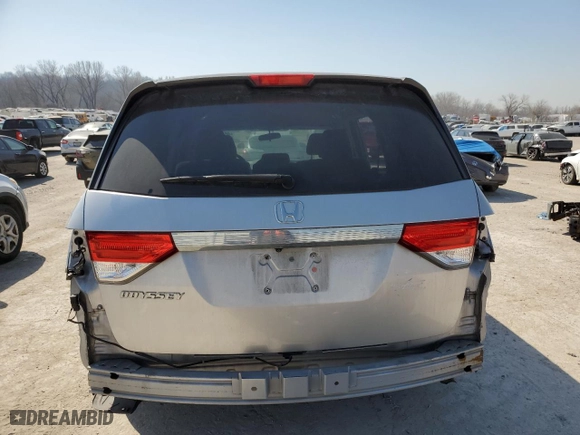 2014 Honda Odyssey EX with VIN 5FNRL5H41EB076760, listed as a Copart auction lot 48784325 with 76,187 mi miles and Salvage Title. Bid and sale history available at carsss.com. Image 6.