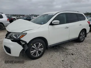 2018 Nissan Pathfinder SV z VIN 5N1DR2MN8JC613164, wystawiony jako Copart lot #51172865 z przebiegiem 126 016 mil mil oraz Szkoda całkowita • Salvage title. Historia ofert i sprzedaży dostępna na DreamBid. Obrazek 1.